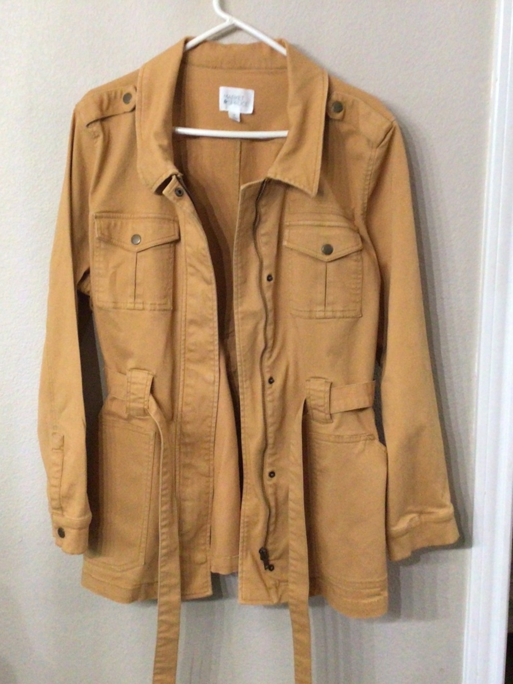 Market and Spruce mustard colored lightweight jacket. Size XXL great shape